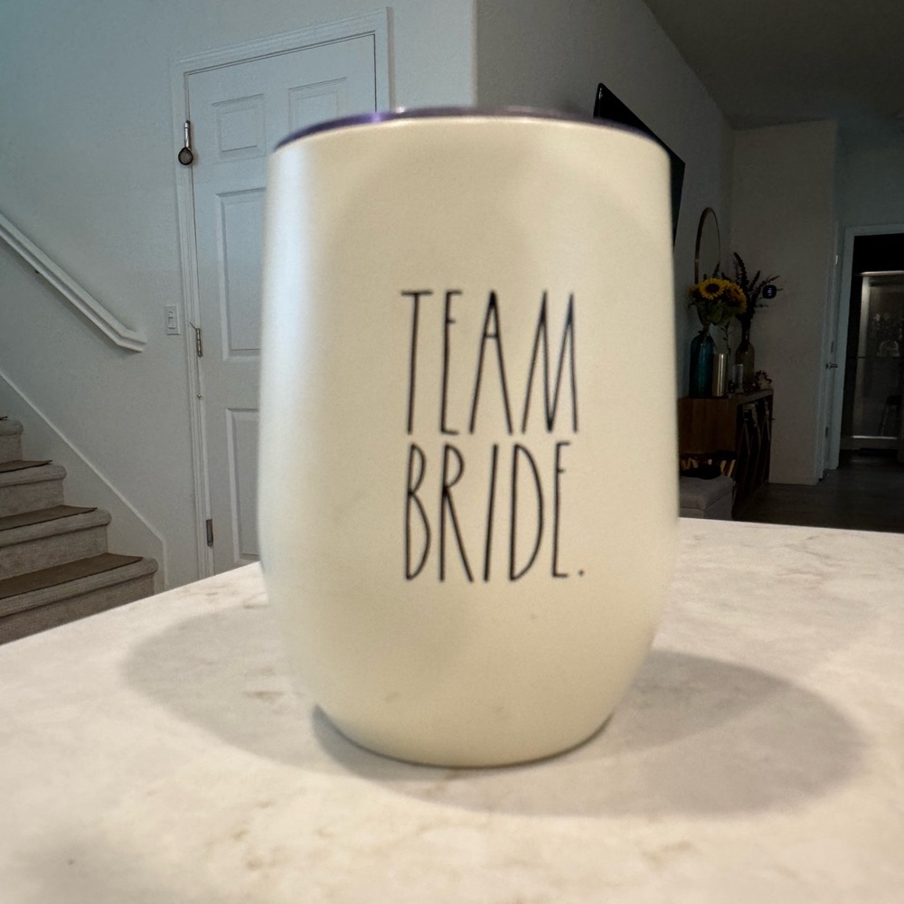 Team Bride White Tumbler -  Rae Dunn